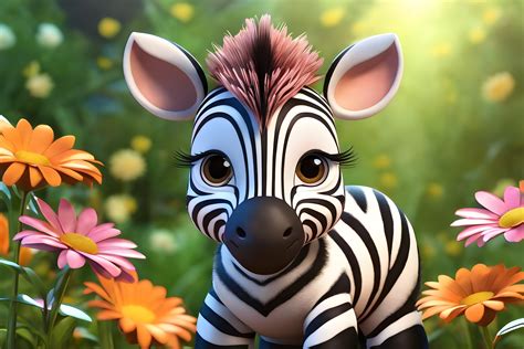 Cute Baby Zebra Graphic By Craftable · Creative Fabrica
