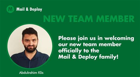 Introducing Our New Team Member Mail And Deploy
