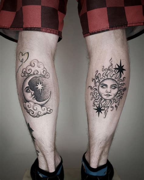 Share More Than 84 Sun And Moon Tattoo Men Best In Cdgdbentre