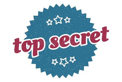 Top Secret Sign Top Secret Vintage Retro Label Stock Vector