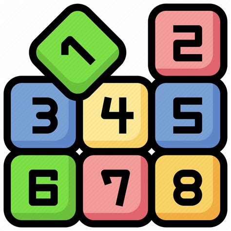 Number Blocks Block Cube Numbers Kid Baby Icon Download On