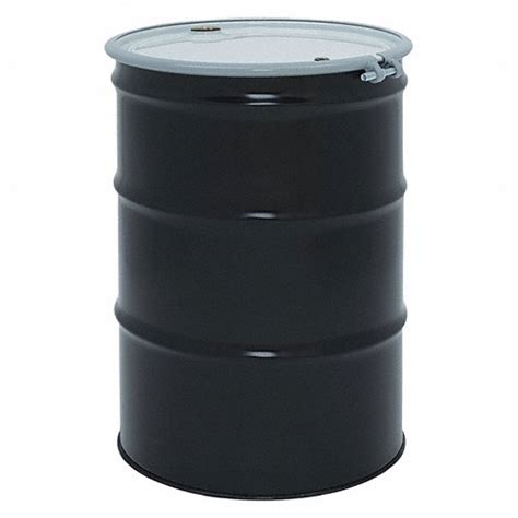 grainger approved transport drum steel 55 gal bolt ring black white 18 ga 18 ga 18 ga