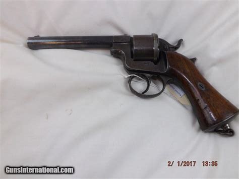 Scarce Frenchcivil War Era George Raphael Officers Double Action Revolver