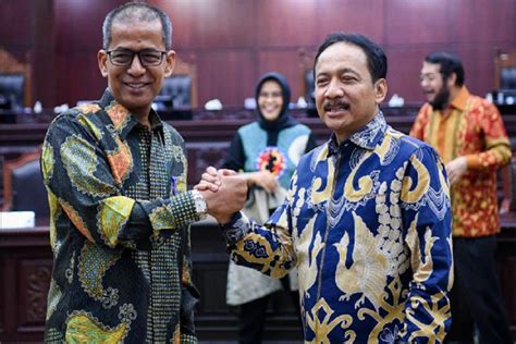 Suhartoyo Terpilih Jadi Ketua Mk Gantikan Anwar Usman Saldi Isra Wakil