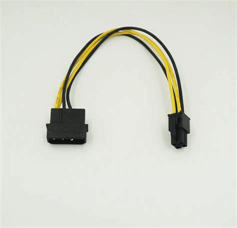 4 Pin Ide Molex To Motherboard 4 Pin P4 Cpu Power Adapter Cable100pcs