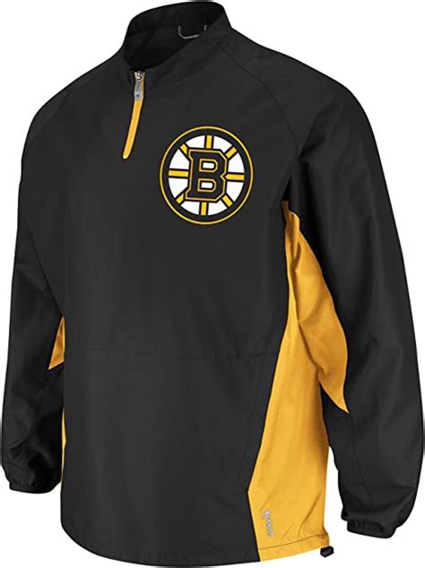 Nhl Boston Bruins Gamer Long Sleeve Lightweight 14 Zip Jacket Mens