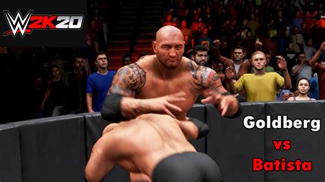 Goldberg Vs Batista 2022 Championship Full Match Wwe W2k20 Gameplay