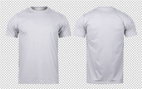 Premium Psd Grey T Shirt Front And Back Mock Up Template For Your