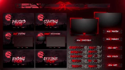Design Horror Twitch Overlay And Logo For Your Stream By Kdsunil Fiverr