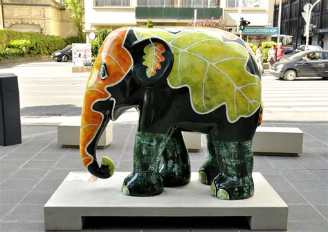 Free Images Monument Colorful Modern Elephant Sculpture Art