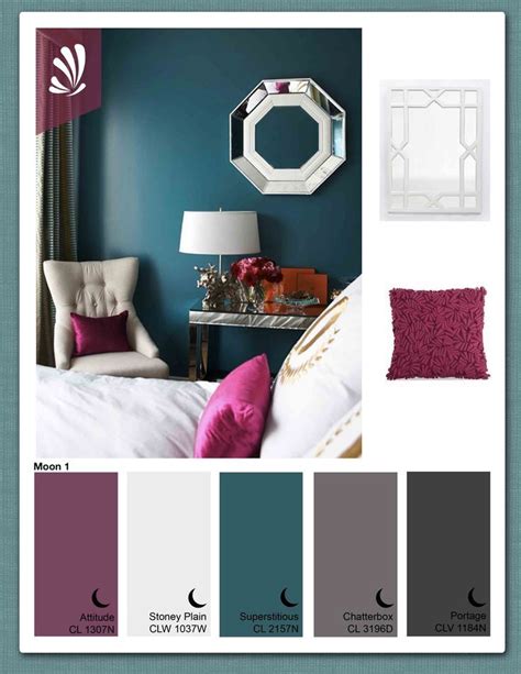 Dark Teal Accent Wall And Color Scheme Wall Color Schemes Room Colors