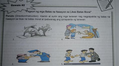 Pagsuri Ng Mga Batas Na Naaayon Sa Likas Batas Moral Panuto