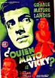 ¿Quién Mató a Vicky? (1941): Críticas de películas - AlohaCriticón