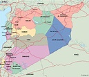 syria political map. Eps Illustrator Map | Vector World Maps