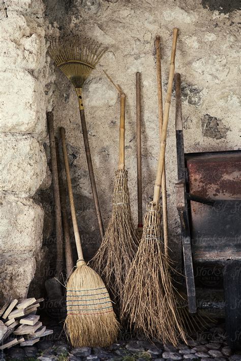 Old Straw Broom