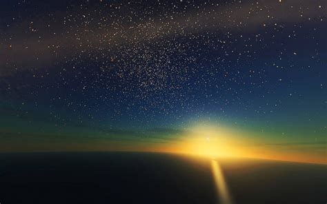 Download Thousands Of Stars Earths Horizon Wallpaper