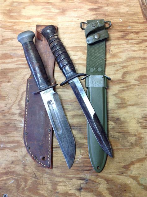 Wwii Combat Knives Rh Pal 36 Left And M3 Trench Fighting Knife
