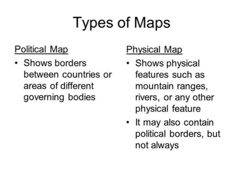Comparison Between Physical Map And Political Map Design Talk