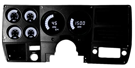 Intellitronix White Led Bar Digital Gauge Cluster Panel 1973 1987 Chevy