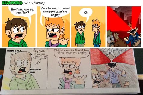 Collage I Redrew This Eddsworld Comic That Seems To Be Edds Last