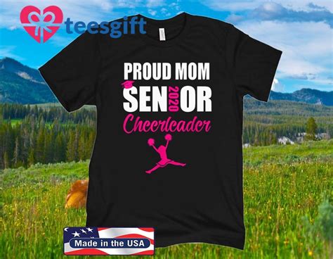 Mega Shop Teest Proud Mom Senior Cheerleader Hoodie Shirt