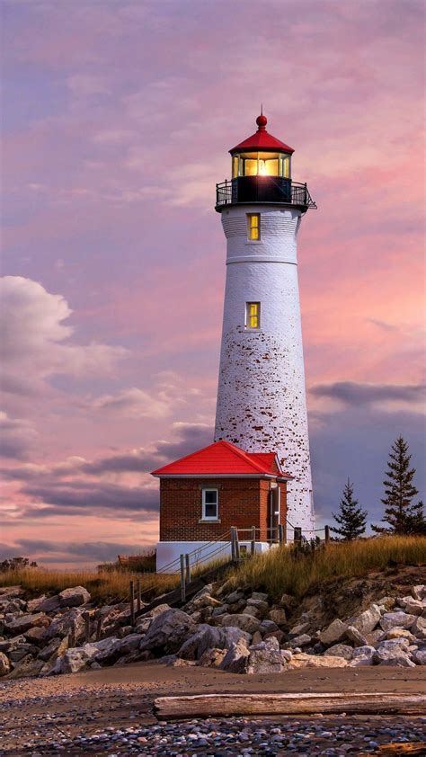 The Lighthouse In Michigan Usa Is Famous For Its Lighthouse In