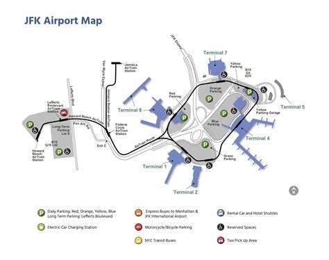 John F Kennedy International Airport Map Guide Maps Online