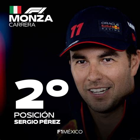 Checo Pérez Queda Segundo En Monza Verstappen Vuelve A Ser El Primero