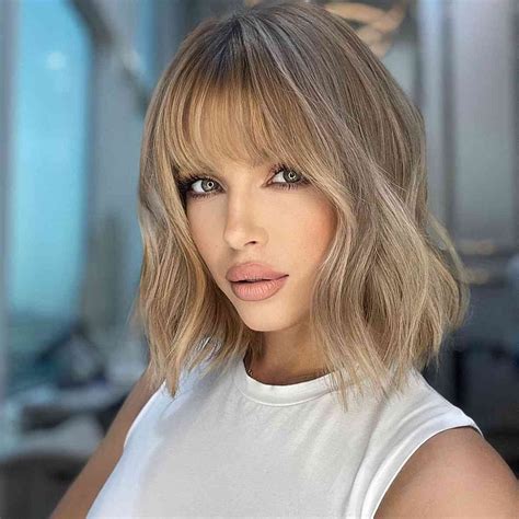 The Most Enchanting Short Wavy Hair With Bangs For A Modern Style Is Here We Re Sure That You