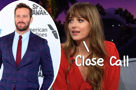 Dakota Johnson Jokes She Was Almost Another Woman That Armie Hammer