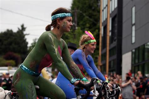The Annual Naked Bike Ride At The Fremont Solstice Parade More Photos