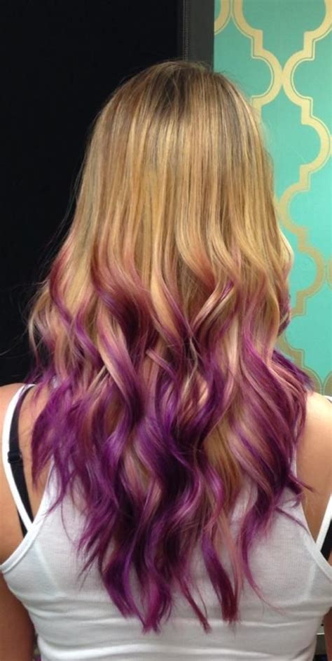 We Did Some Fun Orchid Purple Ombré Dipped Tips Look On This Lovely