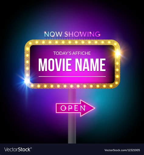 Movie Theater Sign Template