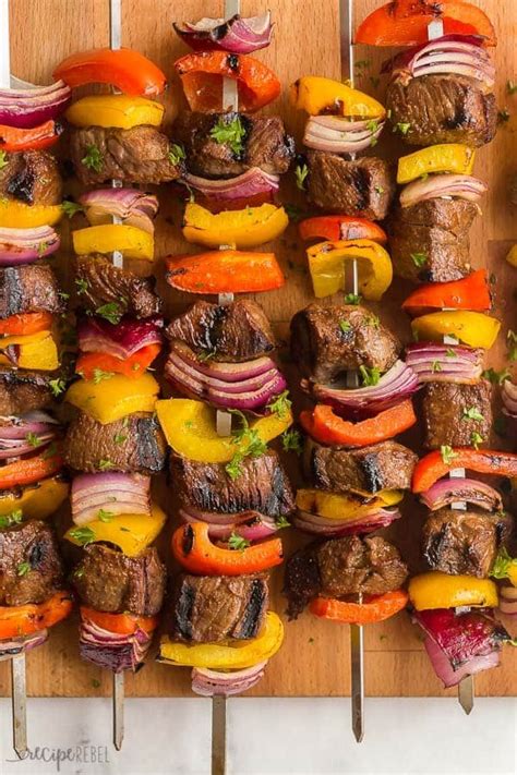 These Steak Kabobs Are Made With An Easy Kabob Marinade And Loaded With Tender Steak Bell