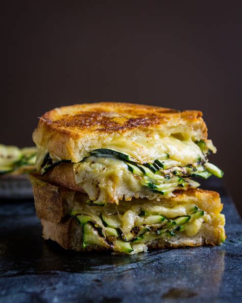 Zucchini Grilled Cheese Sandwich — Knead Bake Cook