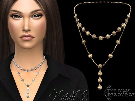 Mini Disk Layered Necklace By Natalis At Tsr Sims 4 Updates