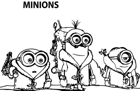 Minions Coloring Page Carl Topcoloringpages Net