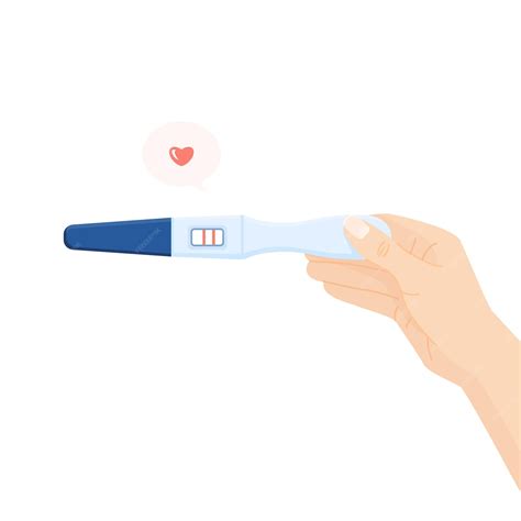 Premium Vector Pregnancy Or Ovulation Positive Test In Woman Hand Top