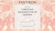 Christina Ingesdotter of Sweden Biography - Princess consort of Veliky ...