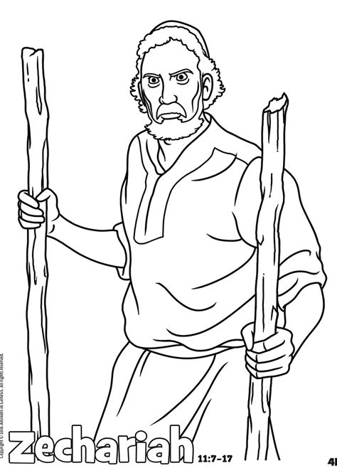 Haggai And Zechariah Prophets Coloring Pages Sketch Coloring Page