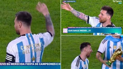 Video Lionel Messi Had A Priceless Reaction To Everyone Wanting Him To Dance After Argentina