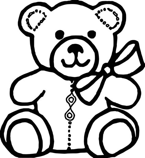 Teddy Bear Drawing Outline At Explore Collection