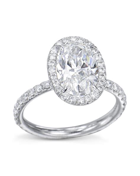 Stunning Oval Diamond Halo Engagement Ring Turgeon Raine