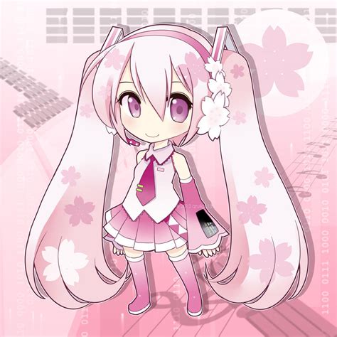 Chibi Sakura Miku By Qrullgx13 On Deviantart