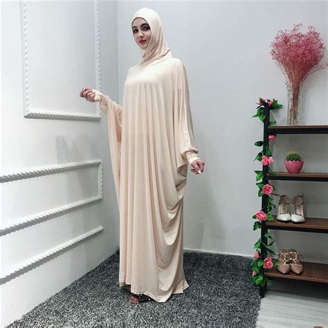 muslim abaya women prayer long dress hijab robe kaftan jilbab gown islamic india global fashion