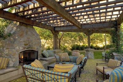 There are benefits of installing a timber frame shadescape™ pergola kit with your outdoor fireplace makes your fireplace area even more usable. Live, Love, Laugh and RENOVATE!: Love it Tuesday: Backyard ...