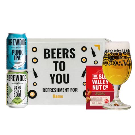 Personalised Brewdog Craft Beer T Set With Branded Glass 2 Pack