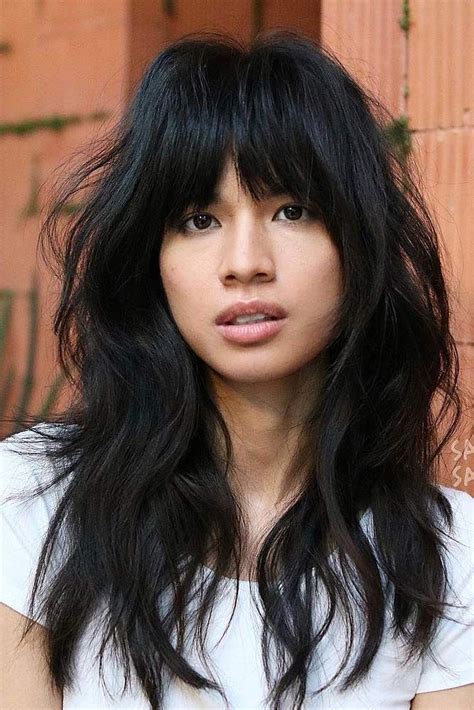 Long Hair With Bangs How To Choose Perfect Bangs For Your Face Long