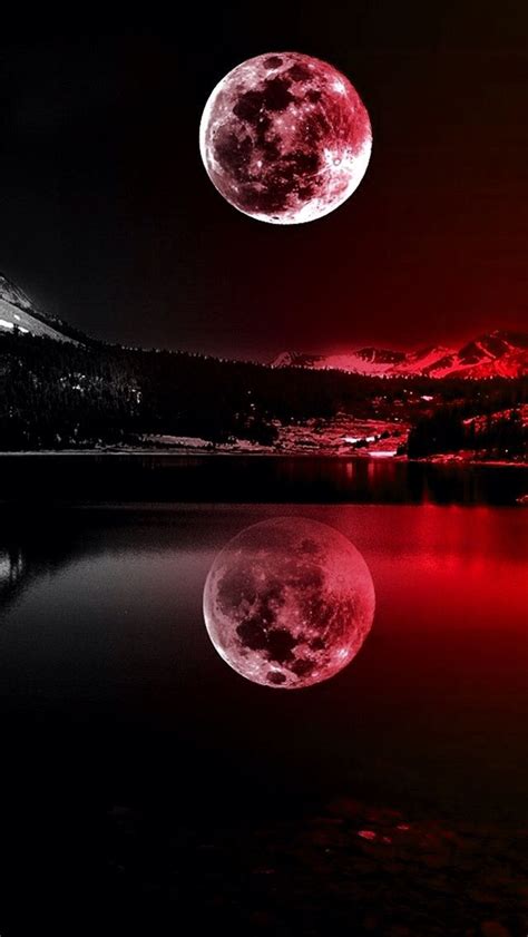 Red Moonlight Amazing Nature Beautiful Pictures Beautiful Moon
