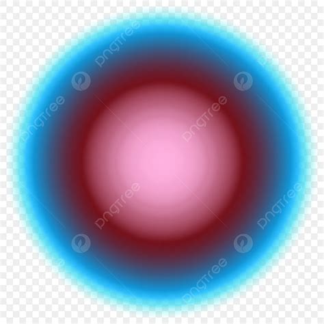 Gambar Lingkaran Gradasi Bersinar Efek Cahaya Biru Coklat Merah Muda